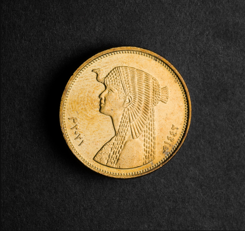 Egyptian 50 piastre coin, 2021. Private collection, Arab World Institute website