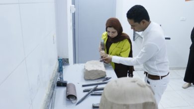 The first school for teaching sculpture in Luxor