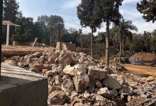 Concrete works inside Masala Park in Zamalek