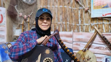 Fatima Al-Morsi, the first female player of the Simsimiyya