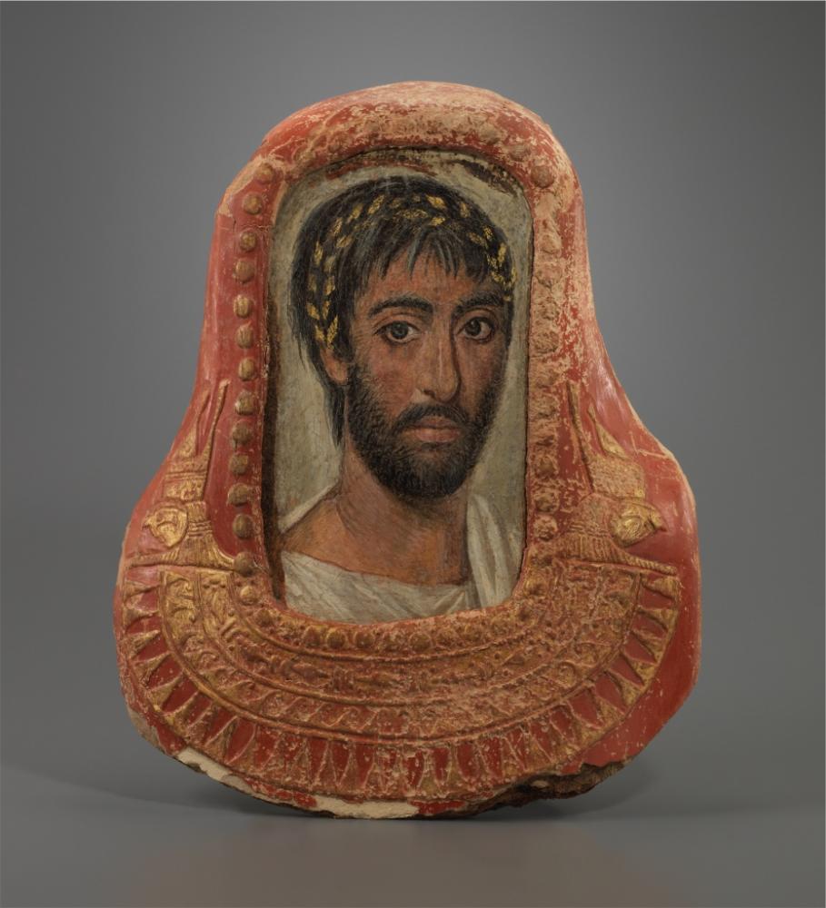 Panel of faces from Fayoum – from the collection of Swiss collector Jean-Claude Gendou