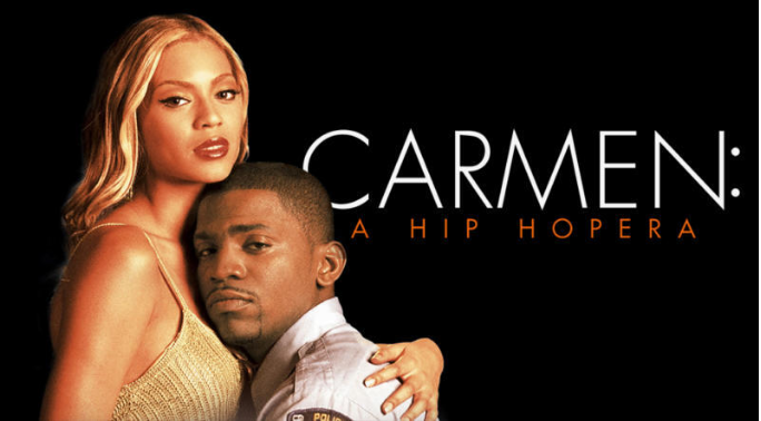 Poster for Robert Townsend's film Carmen Heb Hoppira, 2001