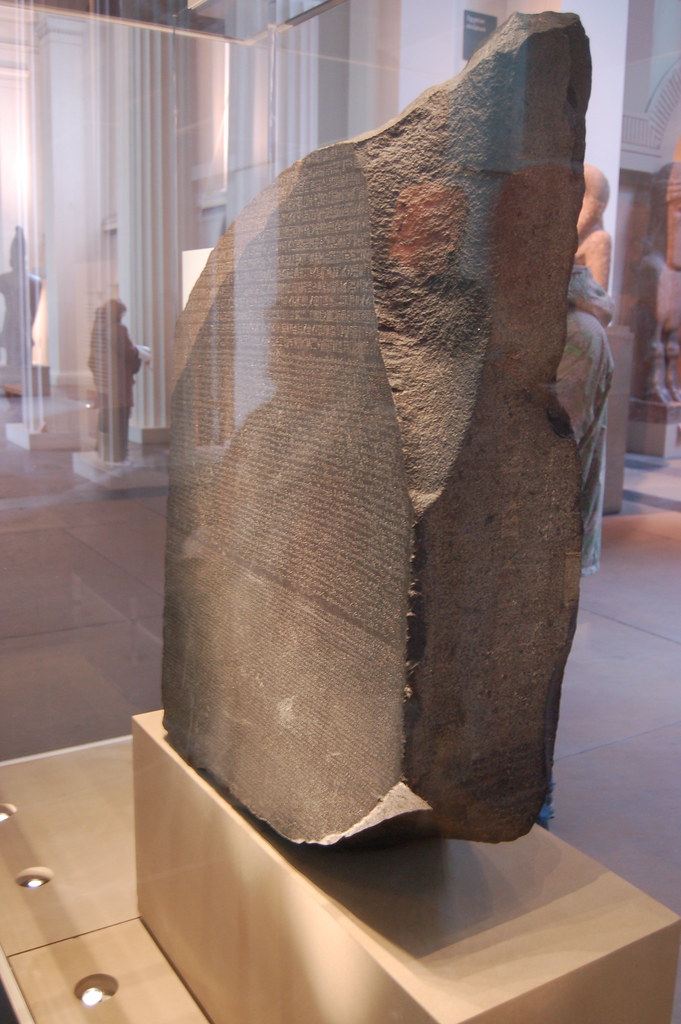 The Rosetta Stone on display at the British Museum - Creative Commons