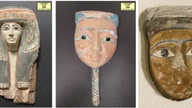 Egyptian antiquities were seized from Ashraf Omar Al-Dareer photo from the investigation documents