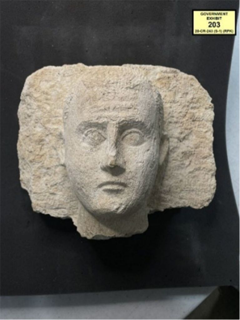 Egyptian antiquities were seized from Ashraf Omar Al-Dareer photo from the investigation documents