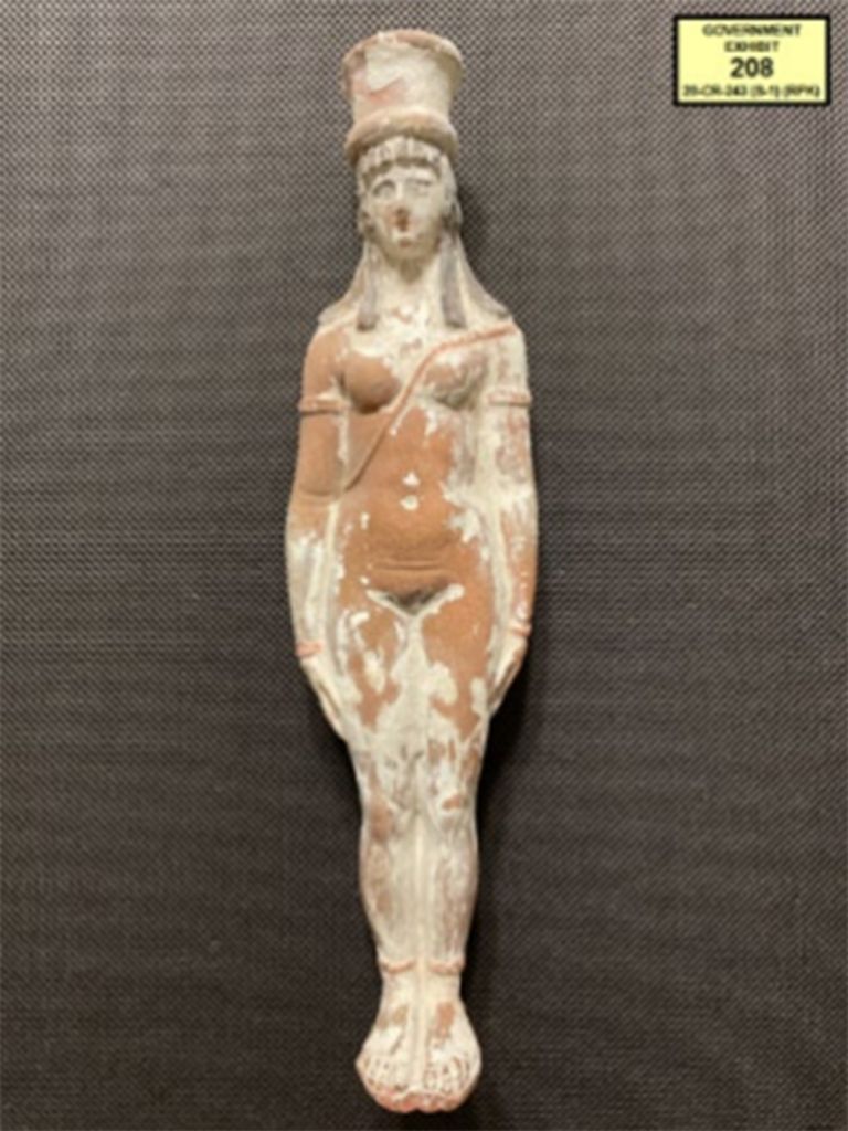 Egyptian antiquities were seized from Ashraf Omar Al-Dareer photo from the investigation documents