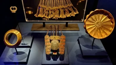 Jewelry of King Psusennes I, including the bracelet at the Egyptian Museum in Tahrir - Creative Commons
