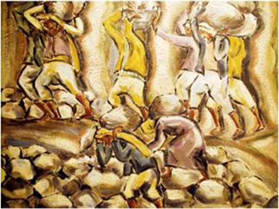 Painting by Enji Aflatoun