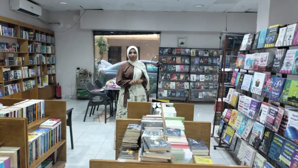 Samar Mohamed owner of Bayan Bookstore Photo by Abu Al Hassan Abdul Sattar