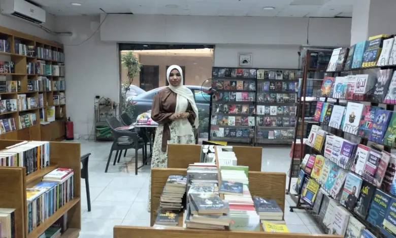 Samar Mohamed owner of Bayan Bookstore Photo by Abu Al-Hassan Abdul-Sattar