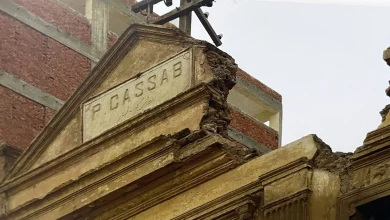 The marble plaque in the house of Peter Kassab - from the book History and Architecture of Suez, 2010