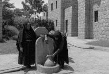 Water fountains in the past... Image created with artificial intelligence