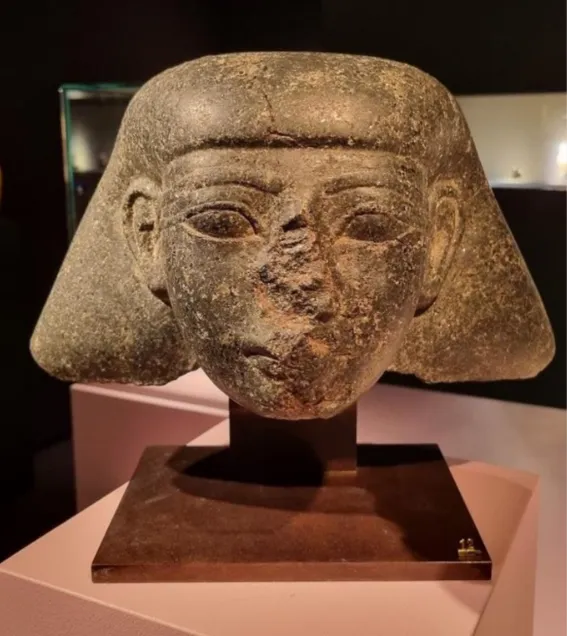 Ancient Egyptian stone head returned to Egypt from the Netherlands. Source Dutch Information and Heritage Authority