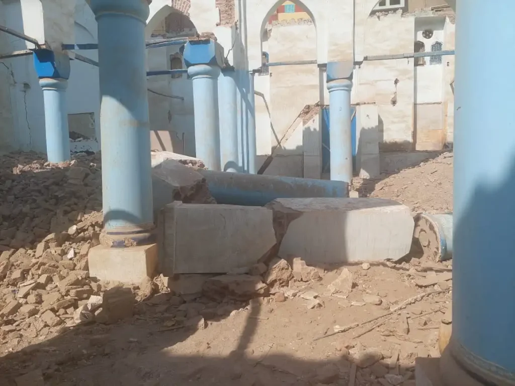 Demolition of the Yousfi Mosque in Assiut. Photo by Jasmine Mehna