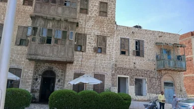 The facade of Sheikh Tawfiq's house (Al-Qasir Hotel) today. Photo - Esraa Muhareb