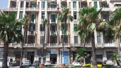 Residential buildings in the Art Deco style in the Bahari (seafront) district of Alexandria. Photo: Mirna Gawhar
