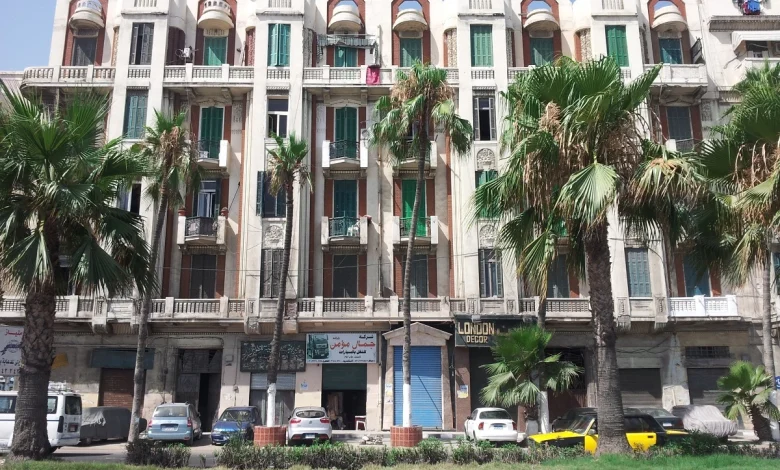 Residential buildings in the Art Deco style in the Bahari (seafront) district of Alexandria. Photo: Mirna Gawhar