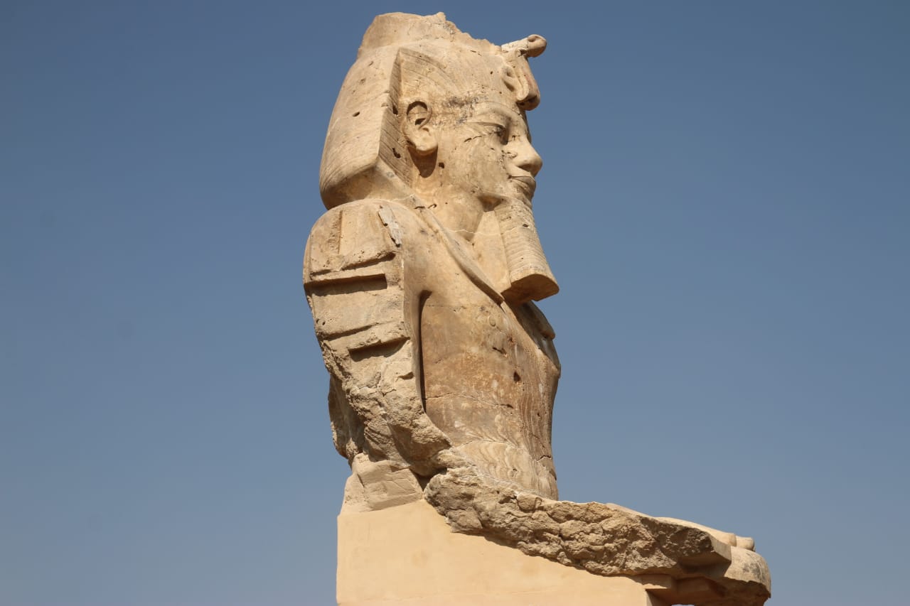 The statues of Amenhotep III.. Photo: Aboul Hassan Abdel Sattar