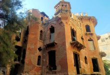 Photo of the Red palace in Mansoura before its destruction