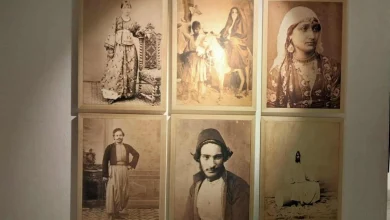 Images of Egyptians in the late 19th century from an exhibition about Emperor Dom Pedro II's journeys to Egypt. Photo:Bab Misr