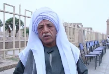 Amer Tawfiq, Sheikh of the Tahtib Festival.. Photo by: Aboul Hassan Abd El-Sattar