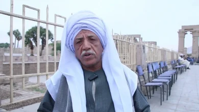 Amer Tawfiq, Sheikh of the Tahtib Festival.. Photo by: Aboul Hassan Abd El-Sattar