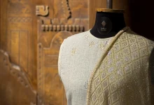 Tali shawl on display in Cairo Design Week