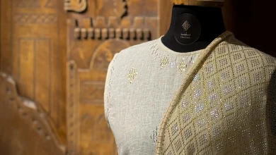 Tali shawl on display in Cairo Design Week