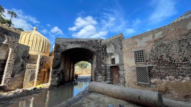 Facade of the Al-Amseeli Berchid residence.Photo :Mohamed Awad