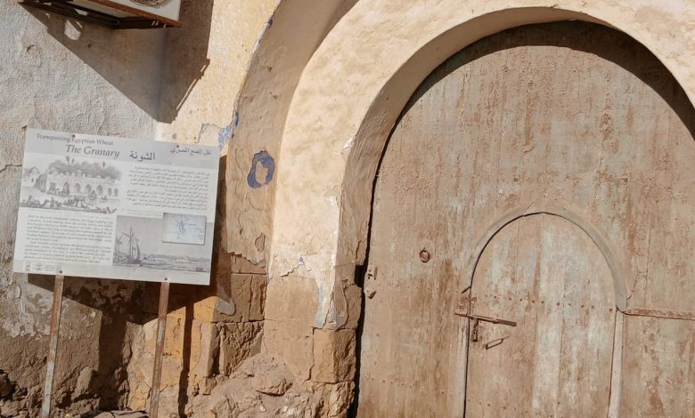 Front of the grainhouse. Photo: Esraa Mohareb