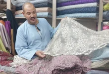 Hajj Ahmed Al-Arabi's fabric... Photography: Asmaa Montaser