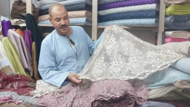 Hajj Ahmed Al-Arabi's fabric... Photography: Asmaa Montaser