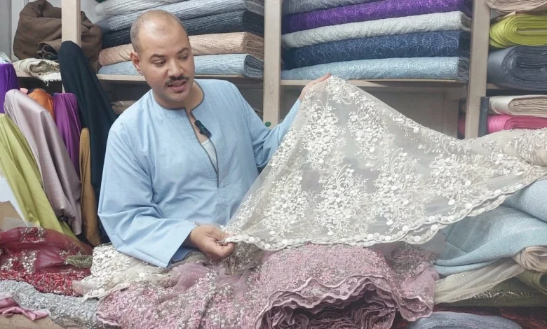 Hajj Ahmed Al-Arabi's fabric... Photography: Asmaa Montaser