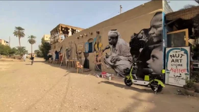 The Luxor peace mural. Photo: Abo ElHassan Abd ElSattar