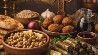 Foods of Holy Week. AI-generated image