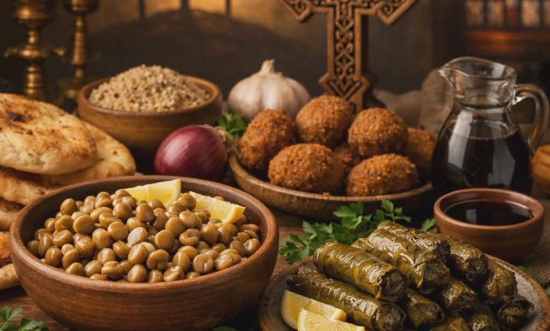 Foods of Holy Week. AI-generated image