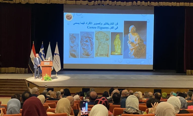 A showcase of the caricature art that took root in the city of Alexandria.- Photo: Mirna Gohar