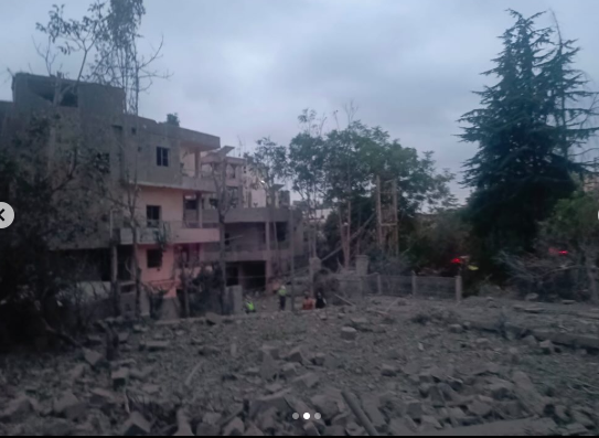 دار سعيد شاهين في لبنان بعد التدمير يجمع بين العمارة اللبنانية والزركشية الإيطالية المصدر صفحة بنت لجبل نيوز 1