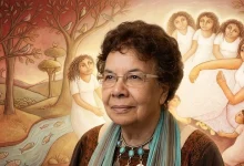 Artist Zeinab Al-Sajini. AI-generated image inspired by her artistic style