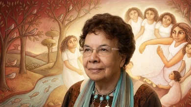 Artist Zeinab Al-Sajini. AI-generated image inspired by her artistic style