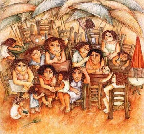 لوحة للفنانة الراحل دكتورة زينب السجيني إذن النشر من دكتور محمد كمال 11 1