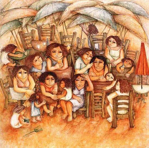 لوحة للفنانة الراحل دكتورة زينب السجيني إذن النشر من دكتور محمد كمال 11 1