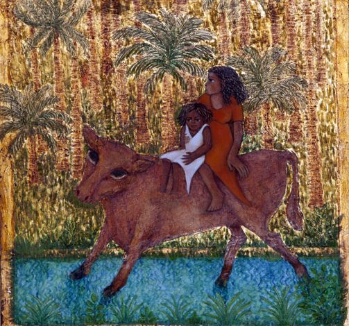 لوحة للفنانة الراحل دكتورة زينب السجيني إذن النشر من دكتور محمد كمال 14