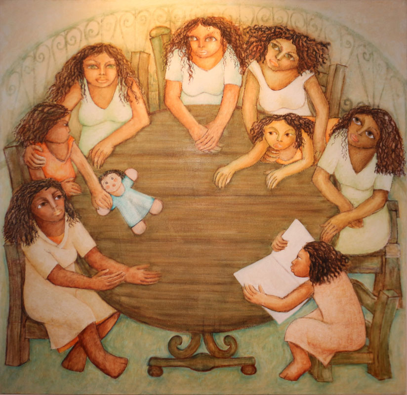 لوحة للفنانة الراحل دكتورة زينب السجيني إذن النشر من دكتور محمد كمال 6