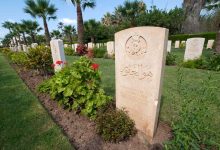 The grave of a Muslim Senegalese soldier adorned with exquisite Thuluth calligraphy Photo: Walid Montasser