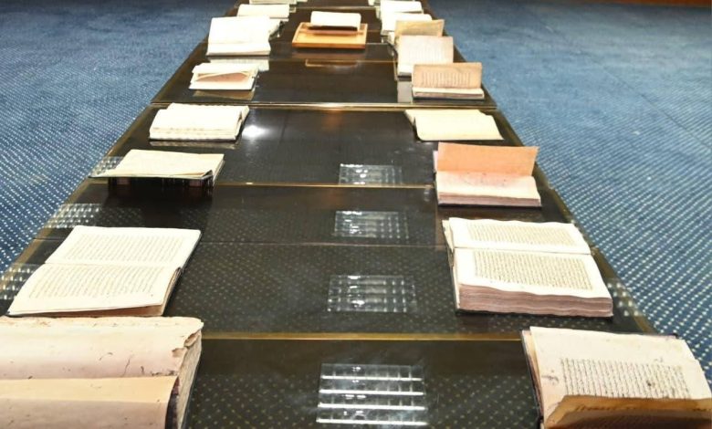 Rare manuscripts within the Damanhour Municipal Library. - Photo: Mahmoud Dowair