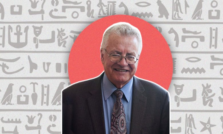 Dr. Hassan Amer, Professor of Archaeology at Cairo University Photo: Dr. Hassan Amer's Facebook page