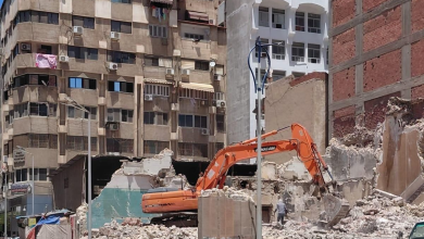 The French Post Office after its demolition in Port Said - Photo: Osama Kamal