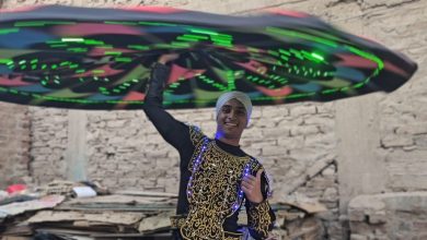 The Whirling Sufi Dancer, Ziad El-Sayed Qanou. - Photo: Jehad Abdel-Rahim