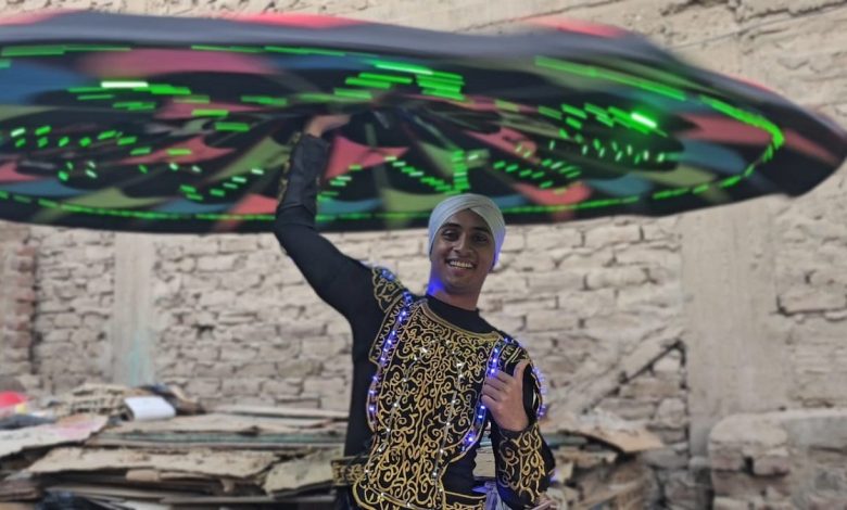 The Whirling Sufi Dancer, Ziad El-Sayed Qanou. - Photo: Jehad Abdel-Rahim